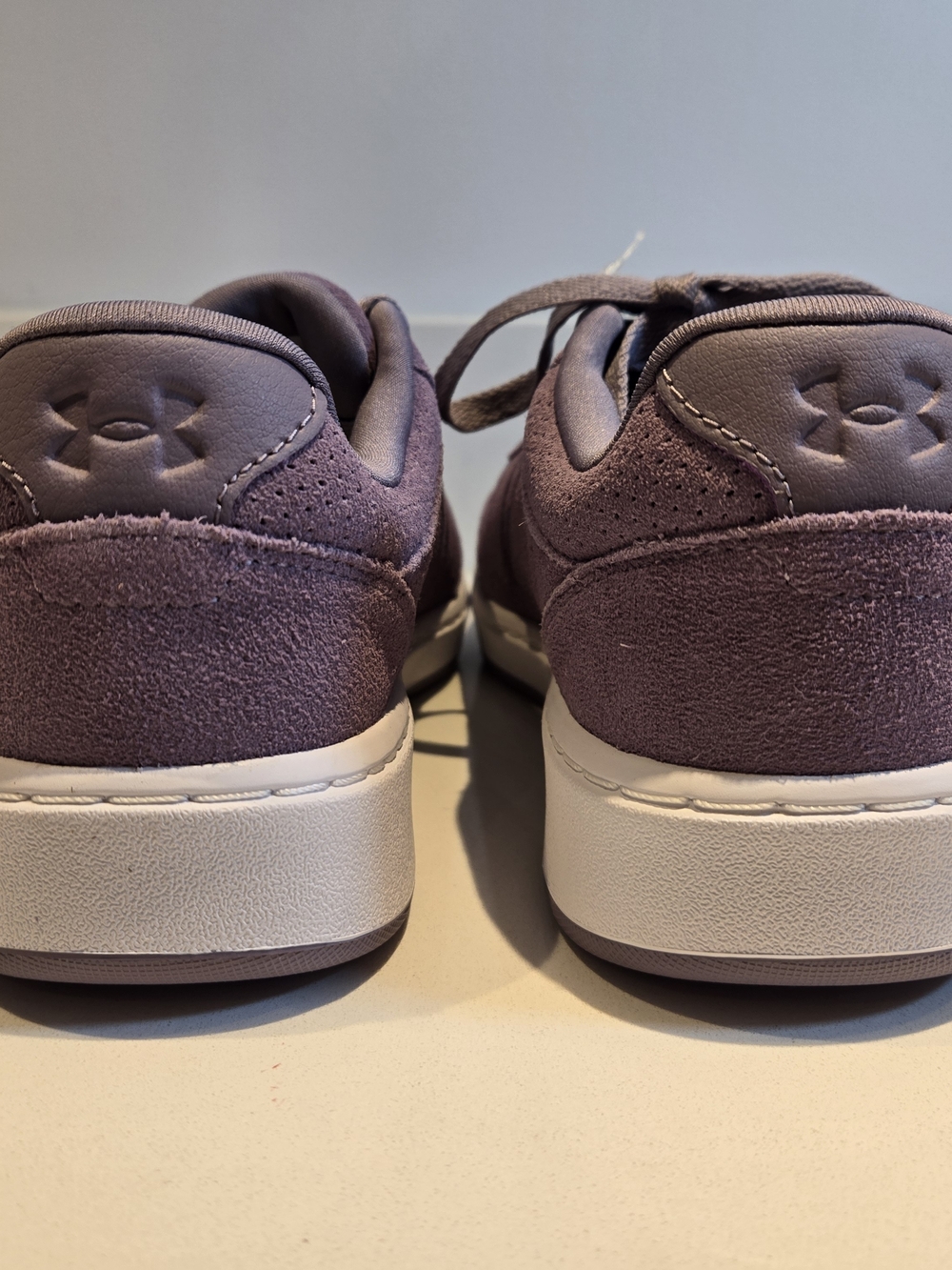 Under Armour Purple Suede Casual Sneakers - Picture 5 of 7
